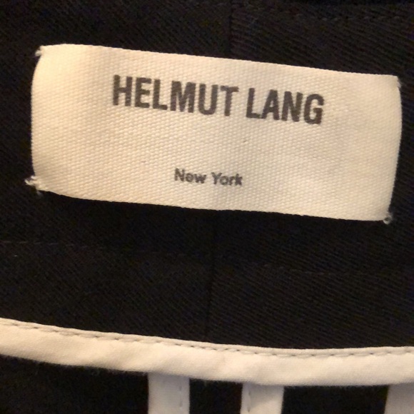 Helmut Lang New York lightweight soft fabric blend tall straight pants + pockets - Picture 5 of 10